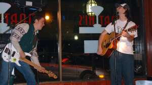 Trevor Burgess and Aaron Traffas performing at Martini's Steak and Chop in Salina, in central Kansas