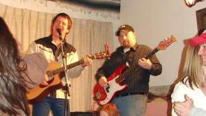 Aaron Traffas Band acoustic performing at Buster's Saloon in Sun City, in south-central Kansas