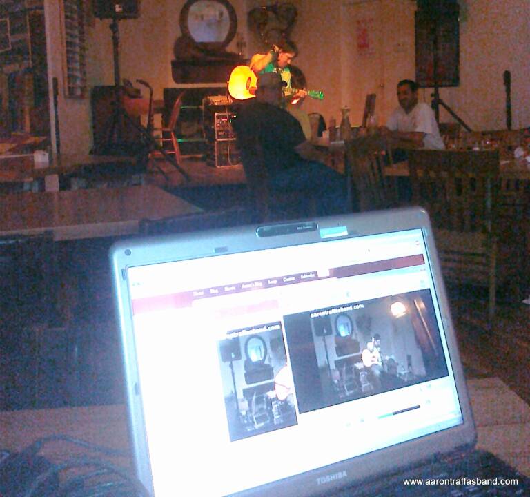 Aaron Traffas acoustic at Professor's Steakhouse and Saloon, photo 1 of 7
