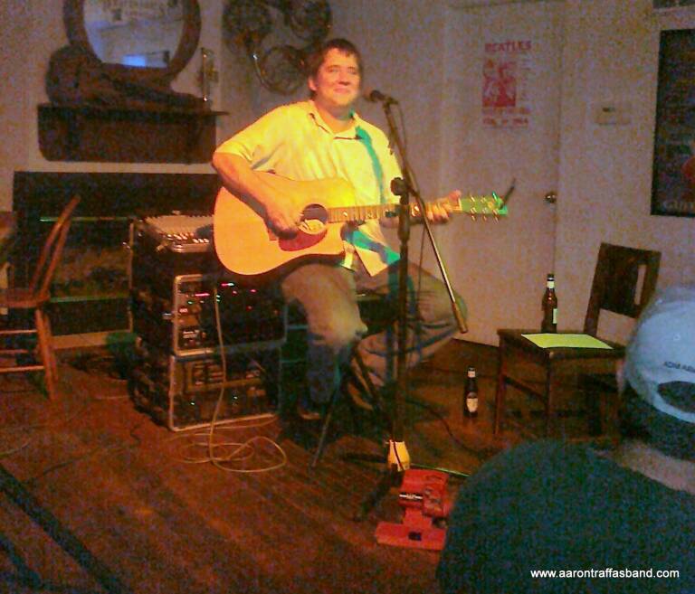 Aaron Traffas acoustic at Professor's Steakhouse and Saloon, photo 2 of 7