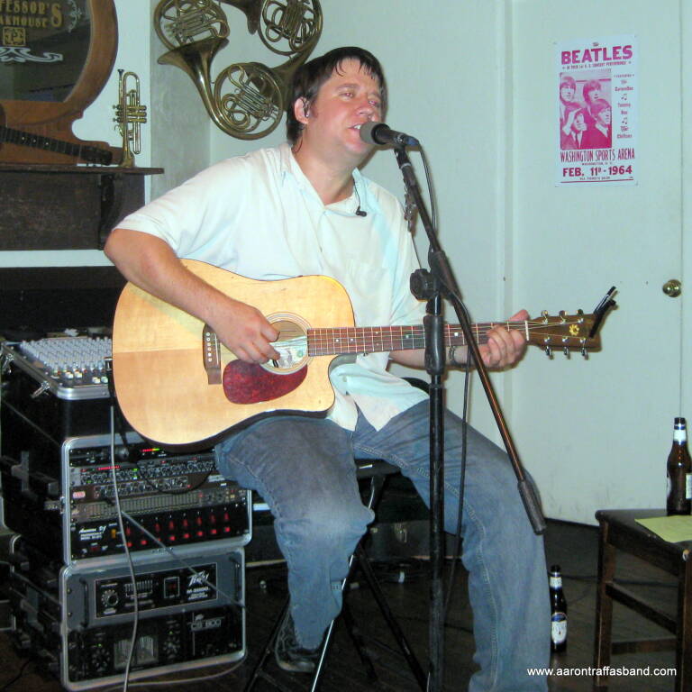 Aaron Traffas acoustic at Professor's Steakhouse and Saloon, photo 5 of 7