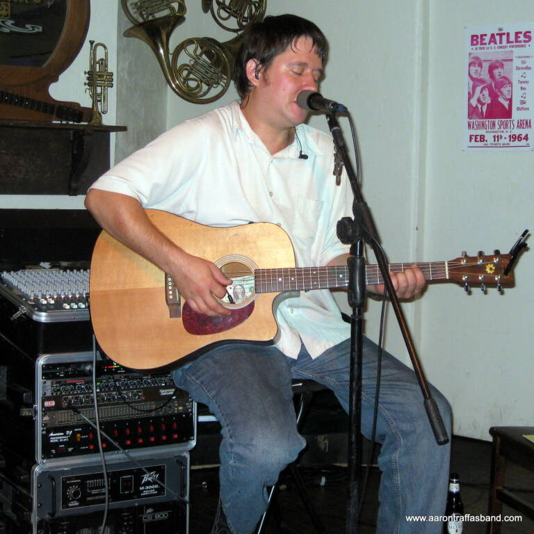 Aaron Traffas acoustic at Professor's Steakhouse and Saloon, photo 6 of 7