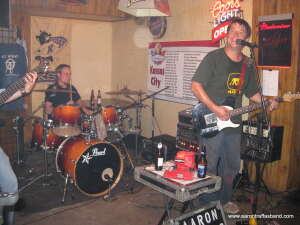 Aaron Traffas Band plays at Mike's Sports Bar in Medicine Lodge, Kan.