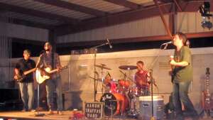 Aaron Traffas Band performing at Rodeo Grounds in Medicine Lodge, in south-central Kansas