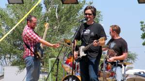Aaron Traffas Band performing at Tragedy to Triumph...5 Years Later in Greensburg, in south-central Kansas