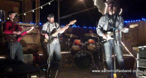 Aaron Traffas performing at Gaslight in Lawrence, in east-central Kansas