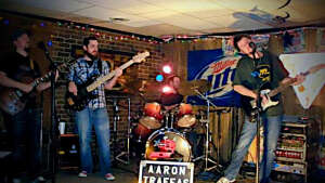 Aaron Traffas Band performing at Sug's Anchor Inn in Nescatunga, in north-central Oklahoma