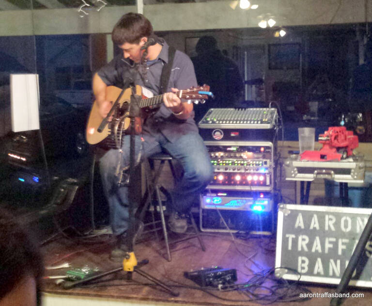 Aaron Traffas acoustic at Buster's Saloon, photo 1 of 11