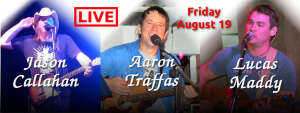 Flyer for Aaron Traffas at Skyline in Hutchinson, in central Kansas
