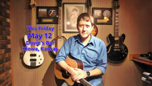 Flyer for Aaron Traffas at Dovie's Bar in Kiowa, in south-central Kansas