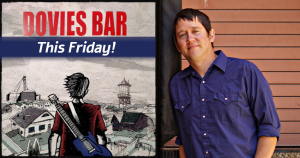Flyer for Aaron Traffas at Dovies Bar in Kiowa, in south-central Kansas