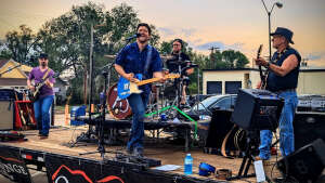 Aaron Traffas Band playing live music in southern Kansas
