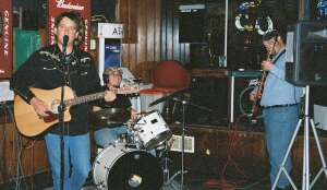 Aaron Traffas Band performing at Harbour Lights in Lawrence, in east-central Kansas