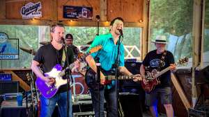 Aaron Traffas Band performing at The Outpost at Cheney Lake in Cheney, in south-central Kansas
