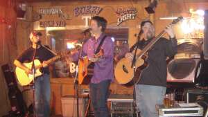 Aaron Traffas Band acoustic performing at Bobby T's Bar and Grill in Manhattan, in northeast Kansas